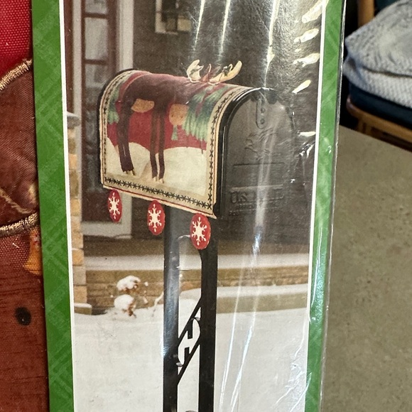Holiday Time Festive Red Moose Mailbox Cover 🆕 - Picture 2 of 4
